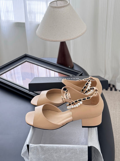C 25B Mary Jane high heels（BLACK/WHITE/KHAKI）