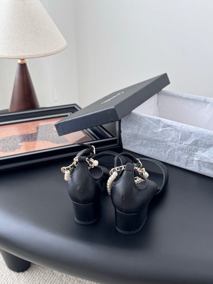 C 25B Mary Jane high heels（BLACK/WHITE/KHAKI）