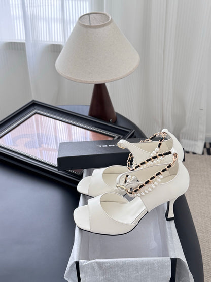 C 25B Mary Jane high heels（BLACK/WHITE/Champagne）