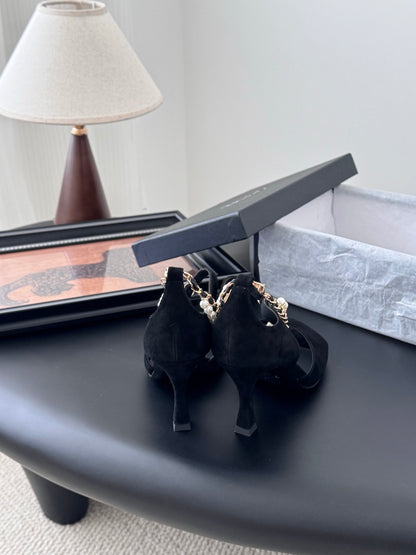 C 25B Mary Jane high heels（BLACK/WHITE/Champagne）