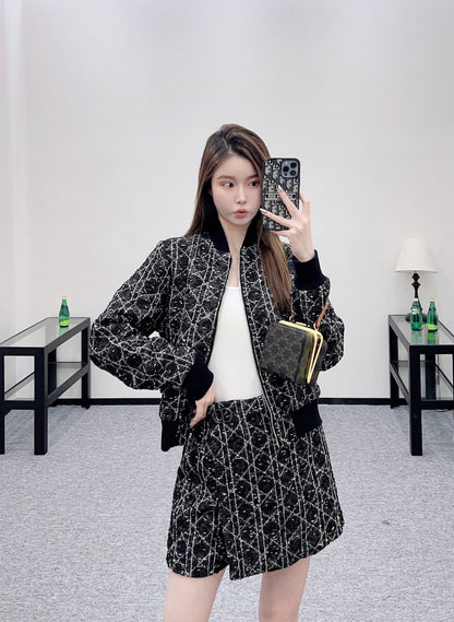 Di 25 Cannage coat and culottes set