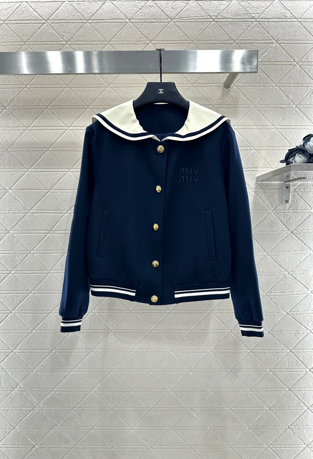 Mi 25 Shawl Collar Jacket Pleated Skirt Suit