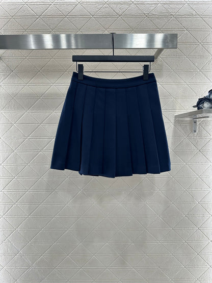 Mi 25 Shawl Collar Jacket Pleated Skirt Suit