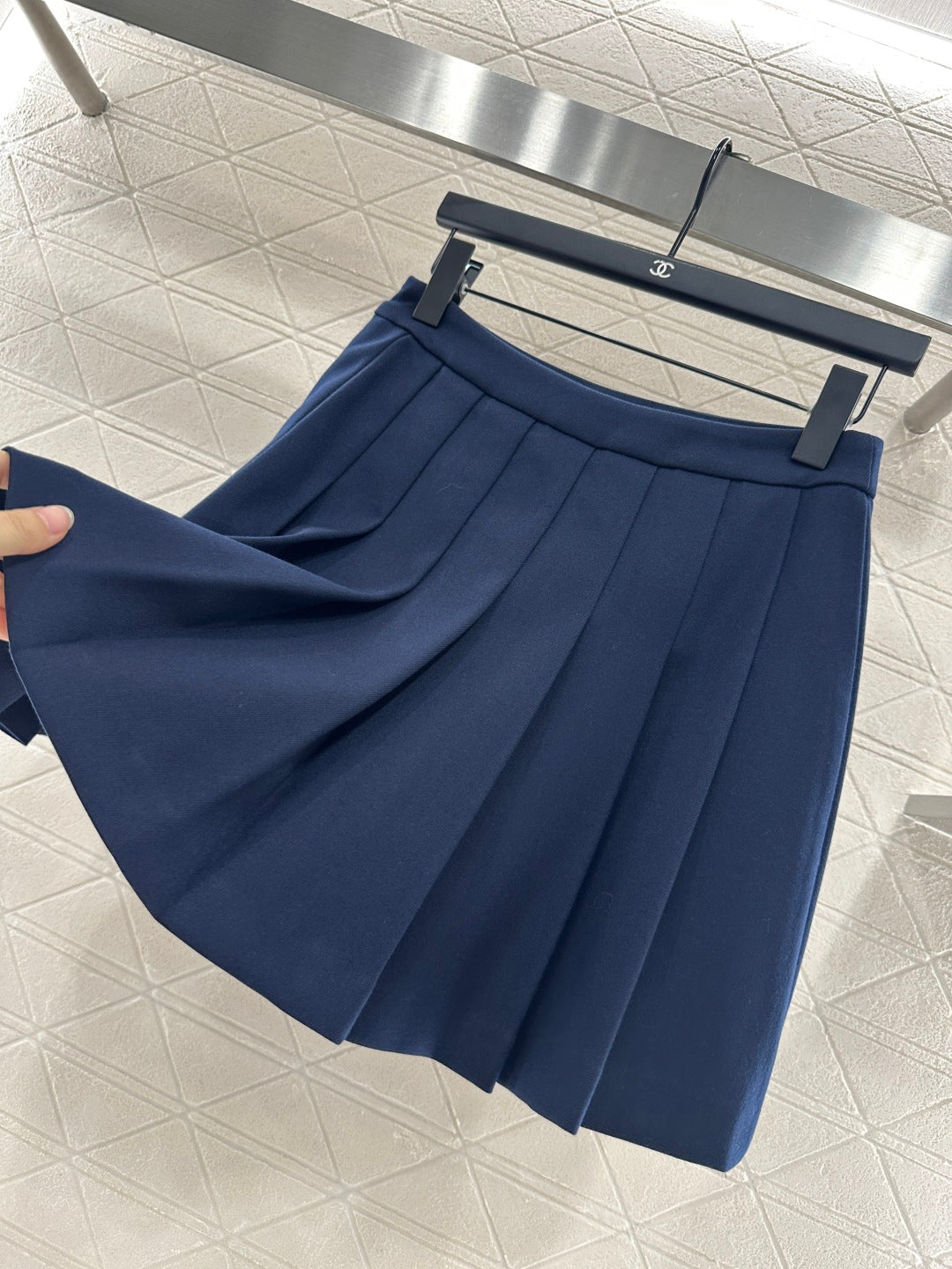 Mi 25 Shawl Collar Jacket Pleated Skirt Suit