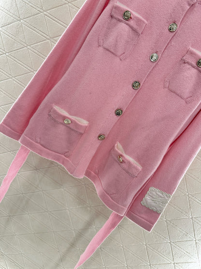C 25 Hot Belted knitted cardigan