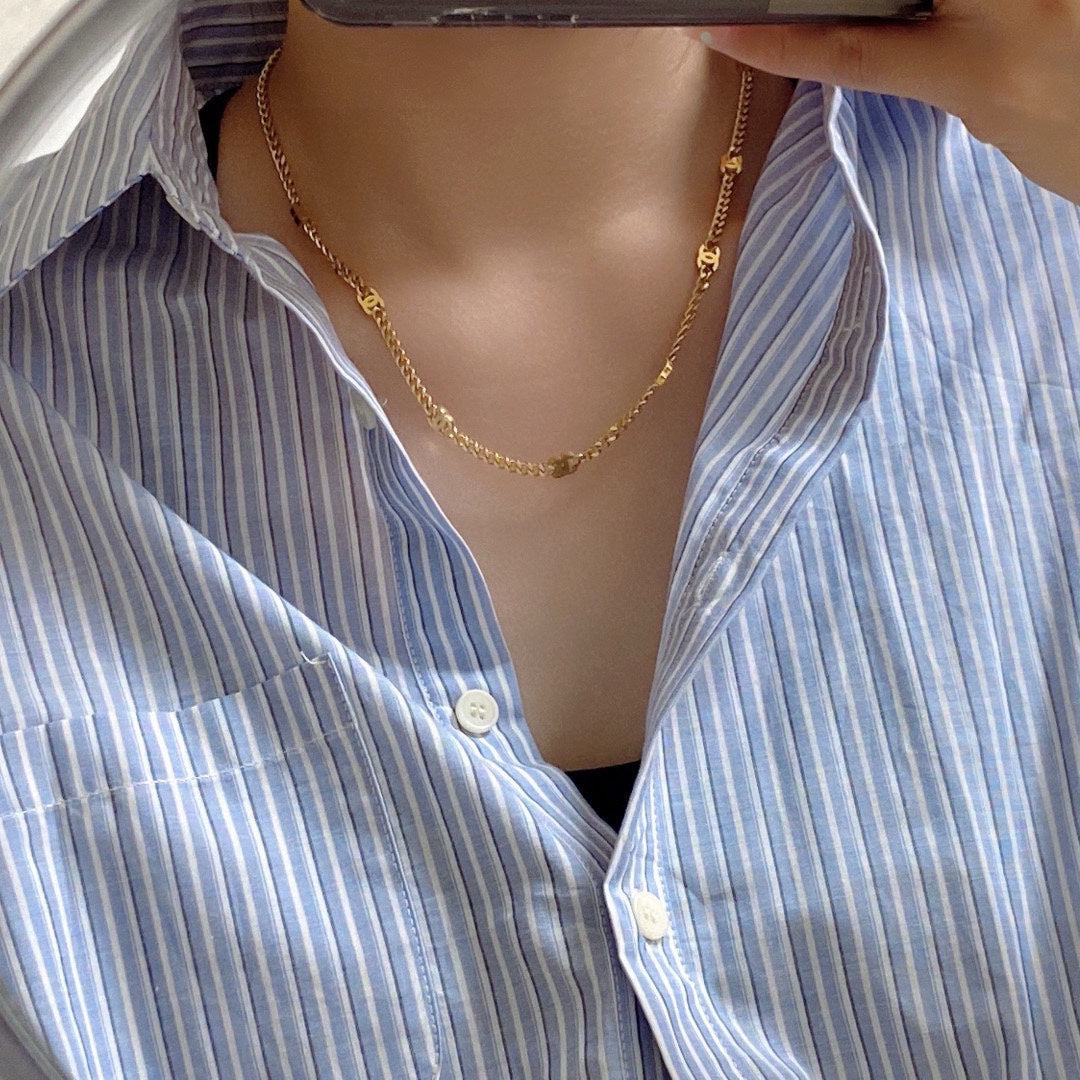 C 25 stainless steel necklace