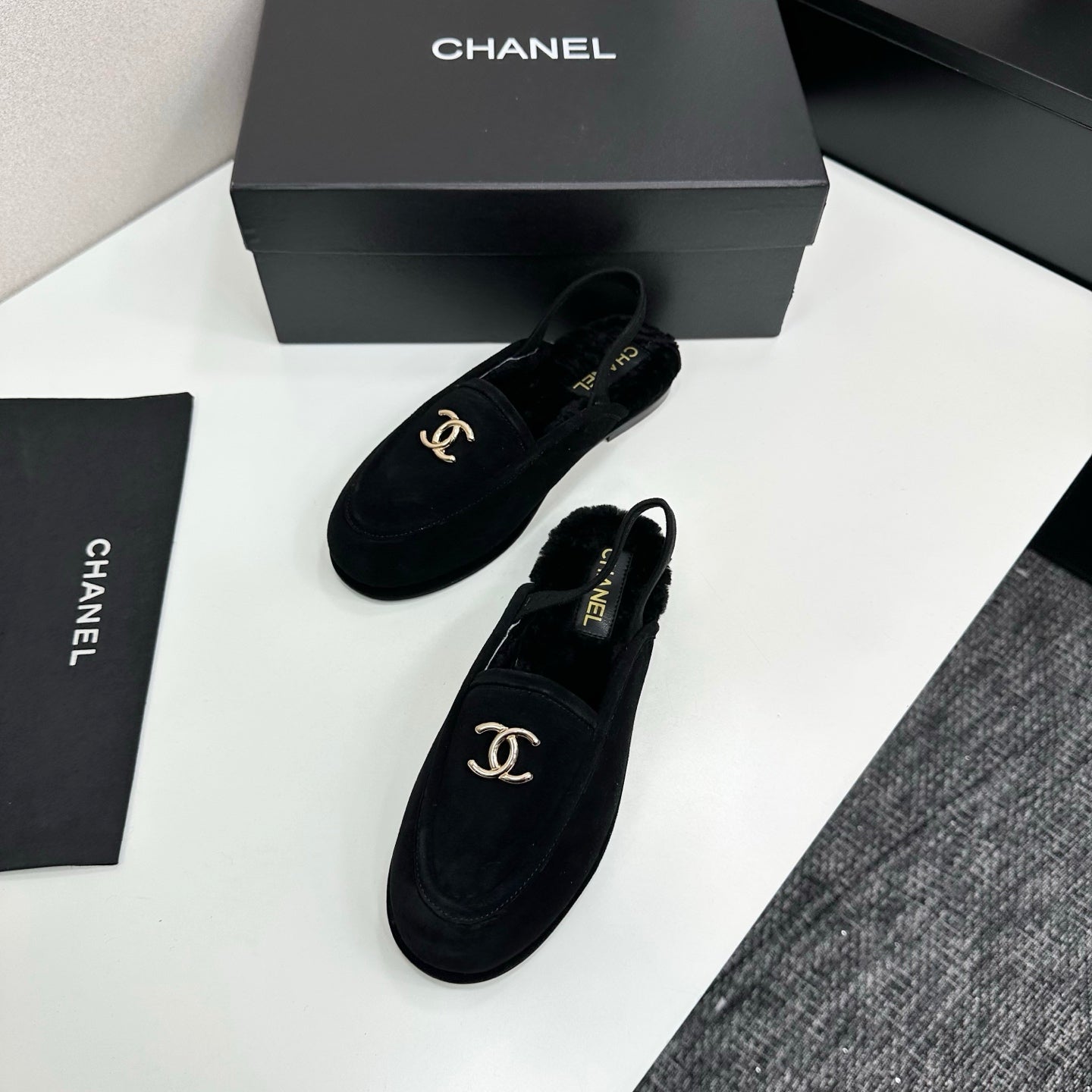 C 25 Casual suede slippers with fleece lining（KHAKI/BLACK/BROWN/BEIGI）