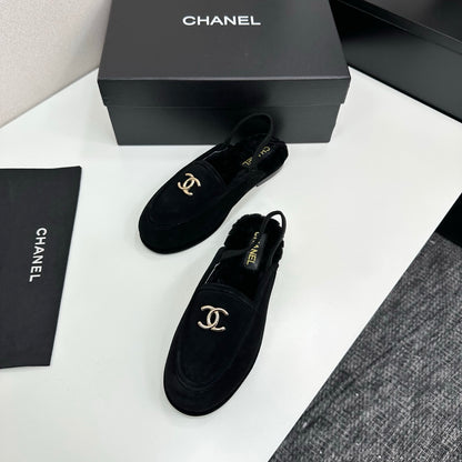 C 25 Casual suede slippers with fleece lining（KHAKI/BLACK/BROWN/BEIGI）