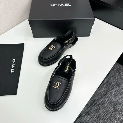 C 25 Casual suede slippers with fleece lining（KHAKI/BLACK/BROWN/BEIGI）