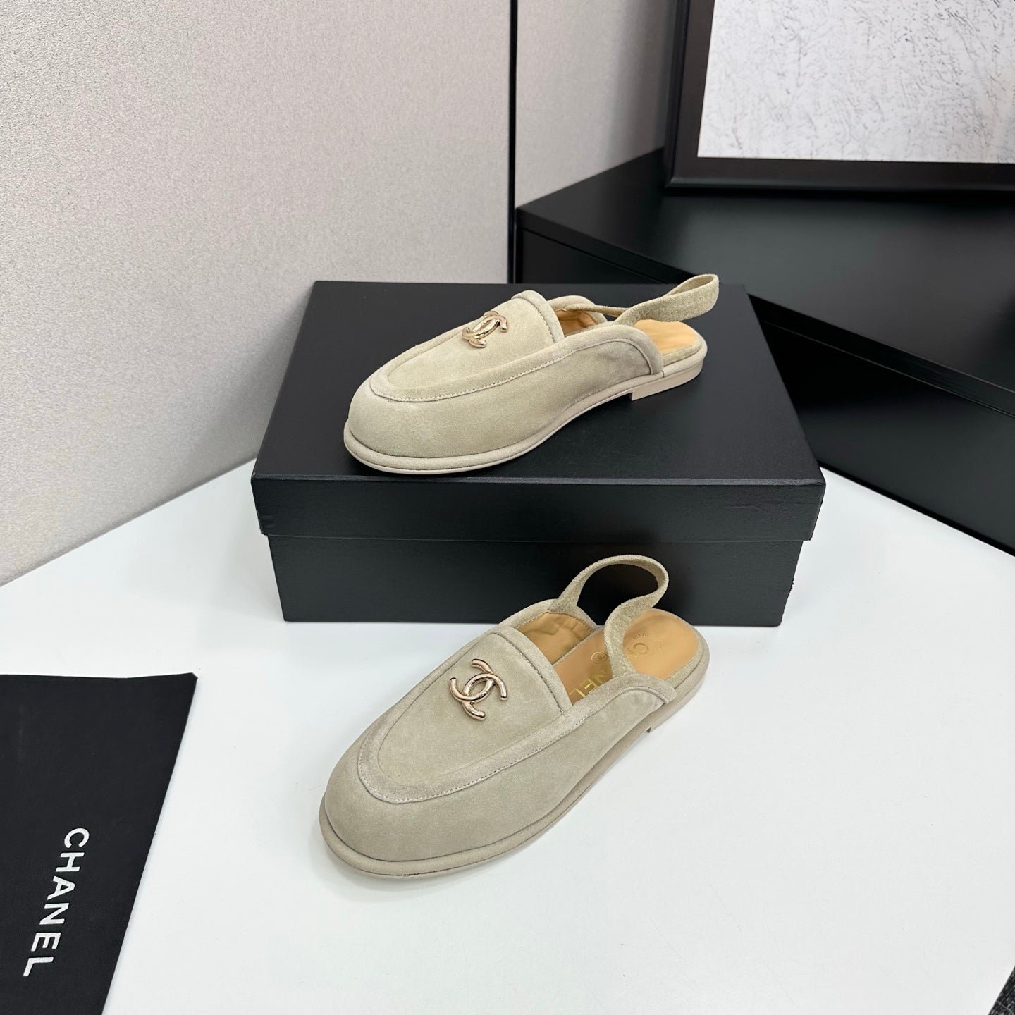 C 25 Casual suede slippers（KHAKI/BLACK/BROWN/BEIGI）
