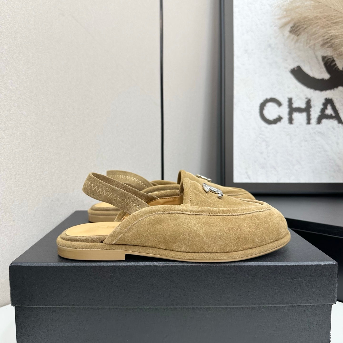 C 25 Casual suede slippers（KHAKI/BLACK/BROWN/BEIGI）