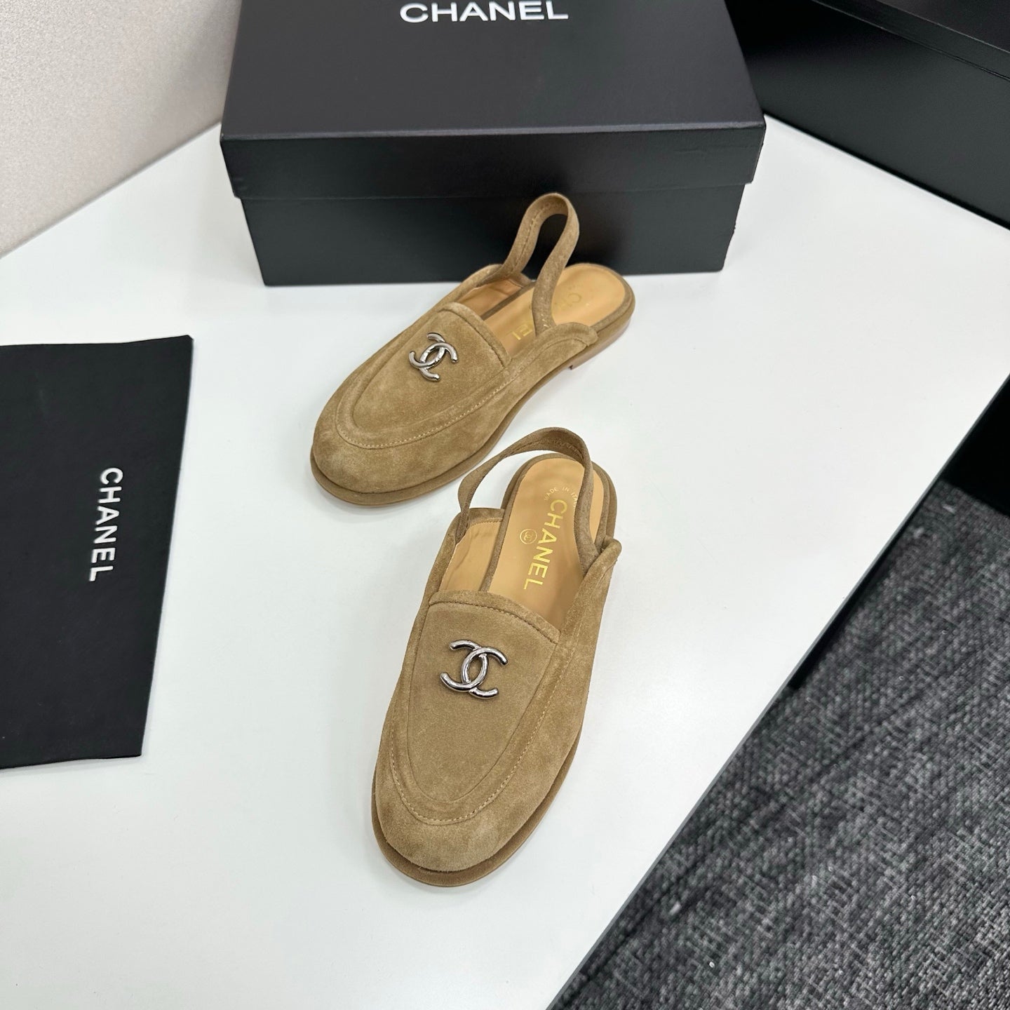C 25 Casual suede slippers（KHAKI/BLACK/BROWN/BEIGI）