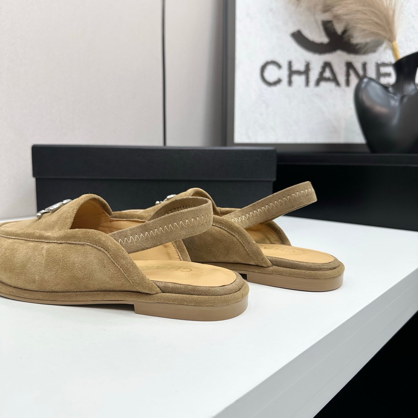 C 25 Casual suede slippers（KHAKI/BLACK/BROWN/BEIGI）