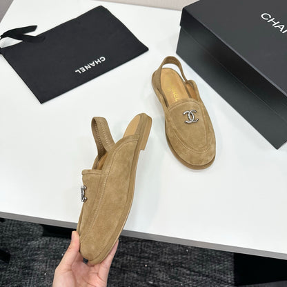 C 25 Casual suede slippers（KHAKI/BLACK/BROWN/BEIGI）