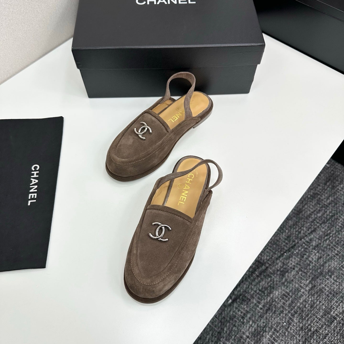 C 25 Casual suede slippers（KHAKI/BLACK/BROWN/BEIGI）