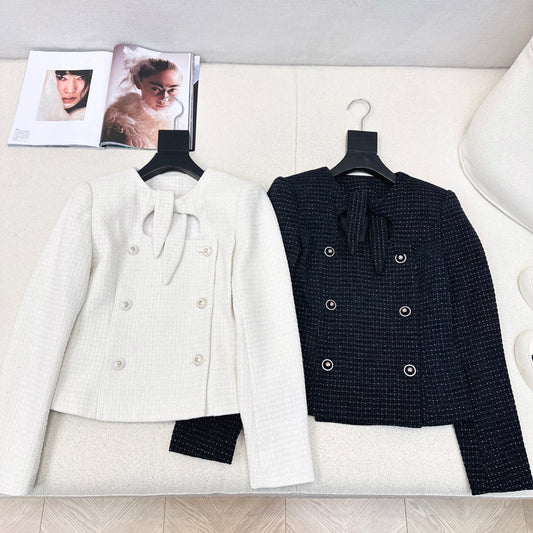 C 25 Braided jacket with lace-up details