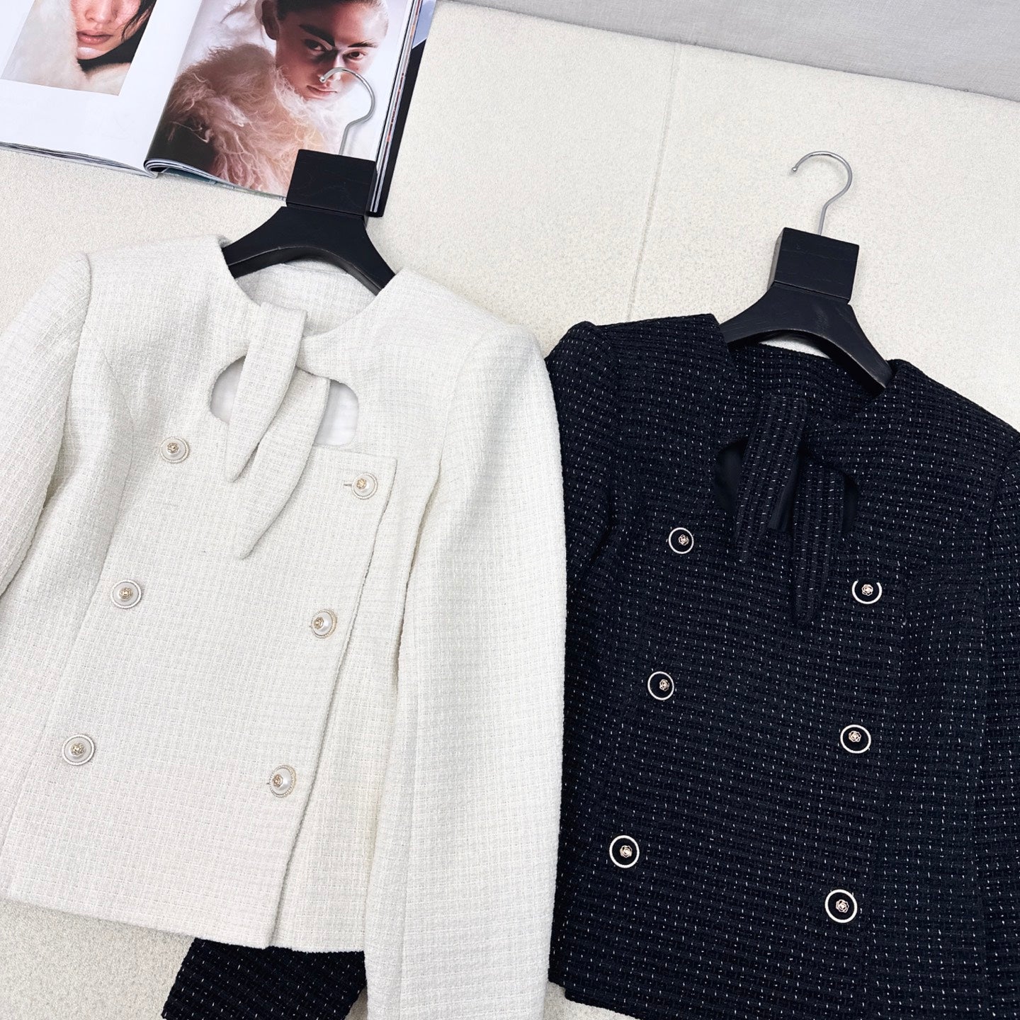 C 25 Braided jacket with lace-up details