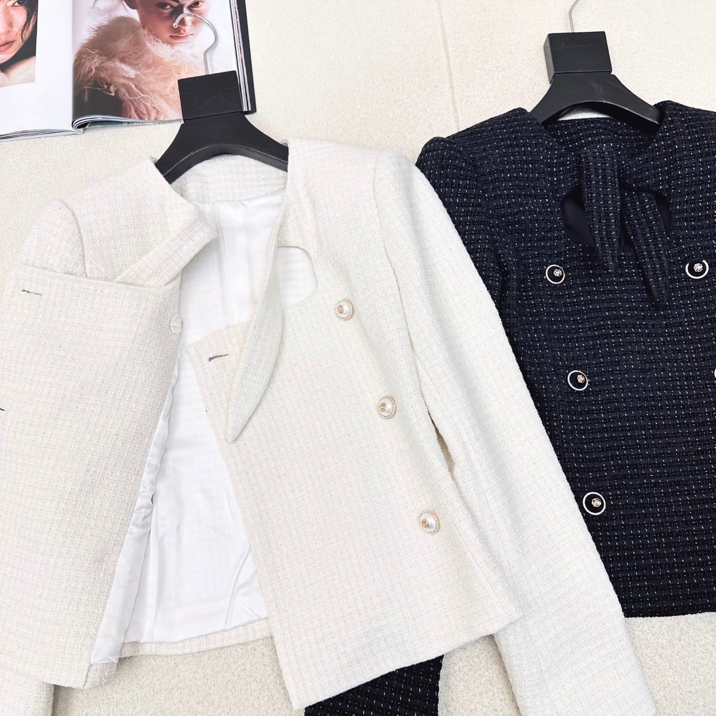 C 25 Braided jacket with lace-up details