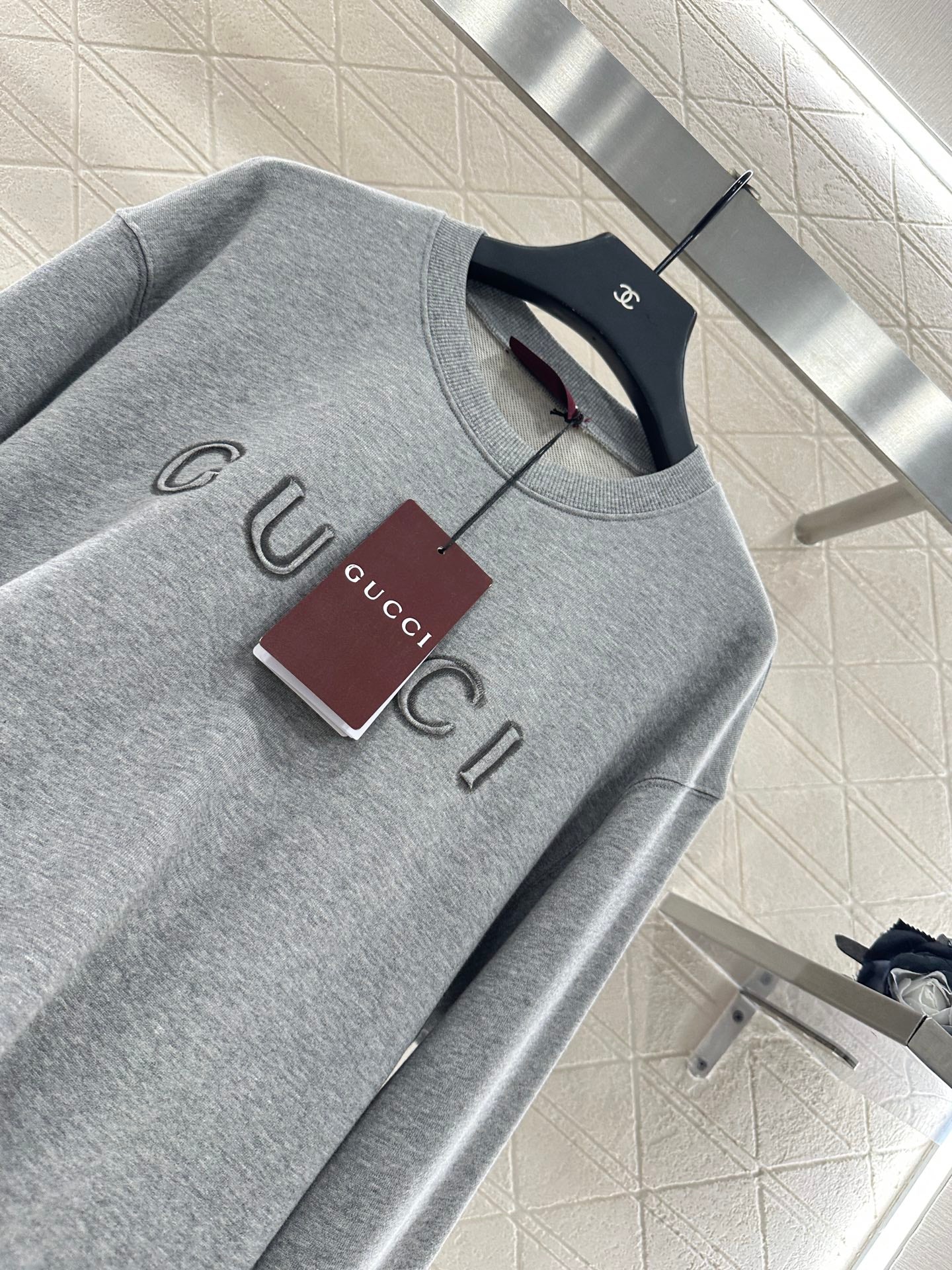 G 25 round neck lettering sweatshirt