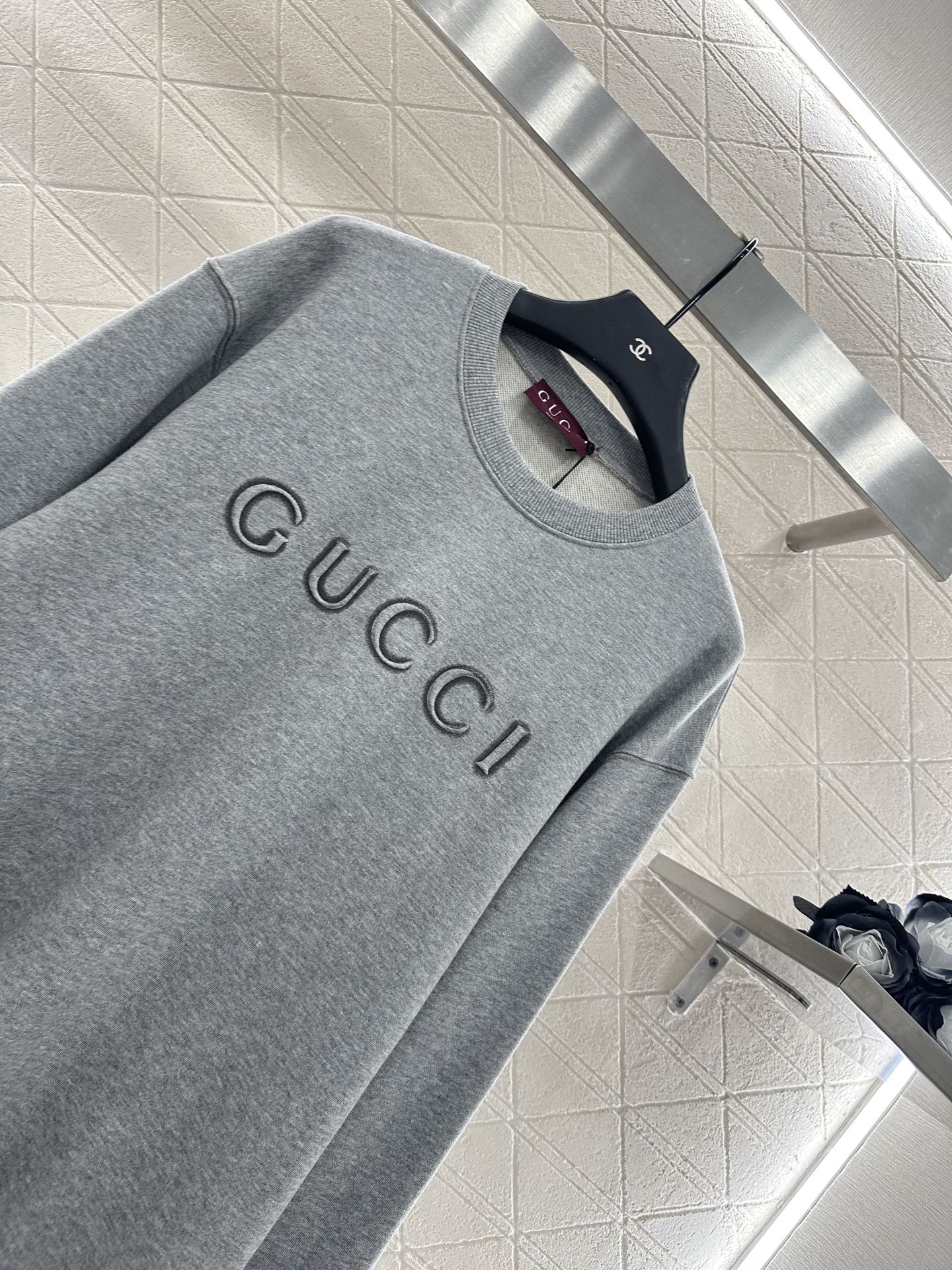 G 25 round neck lettering sweatshirt