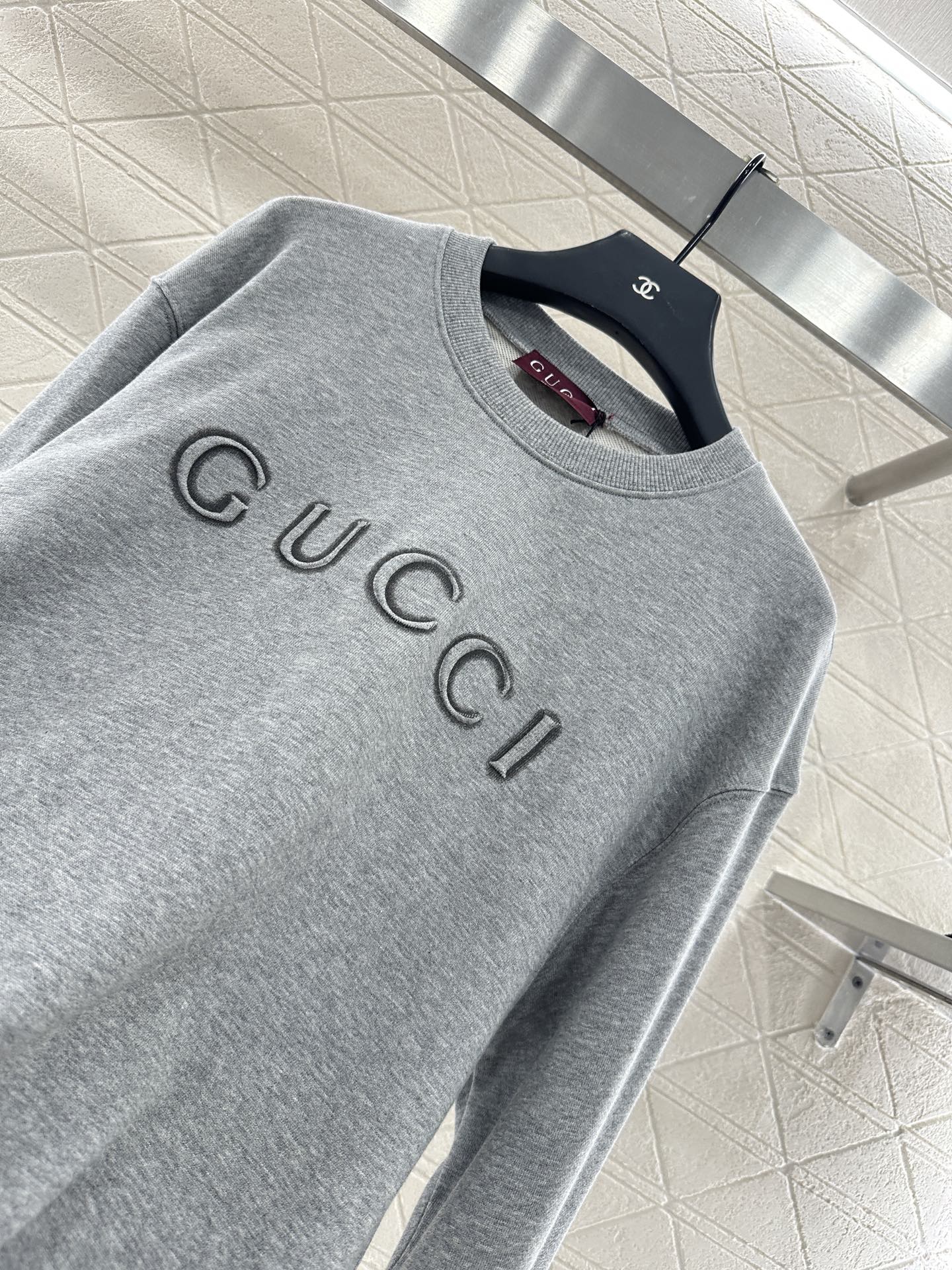 G 25 round neck lettering sweatshirt