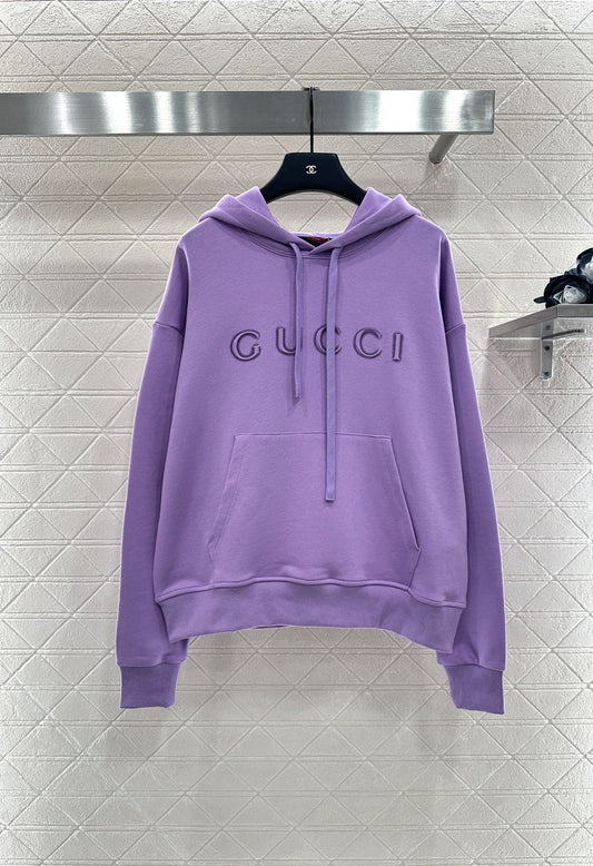 G 25 Hooded letter sweatshirt