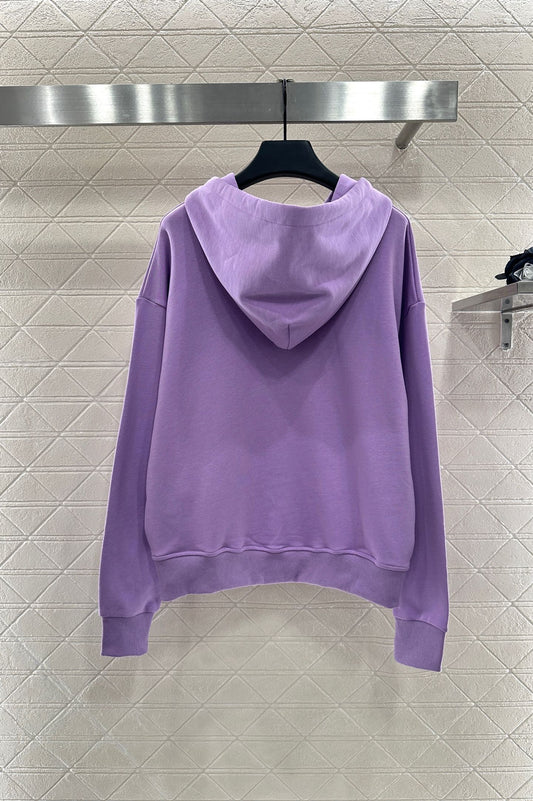 G 25 Hooded letter sweatshirt