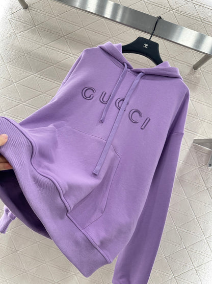 G 25 Hooded letter sweatshirt