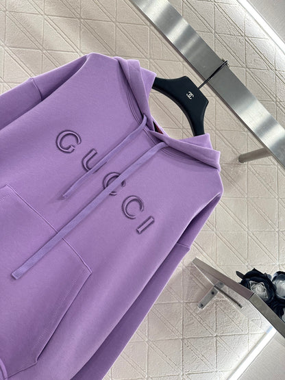 G 25 Hooded letter sweatshirt