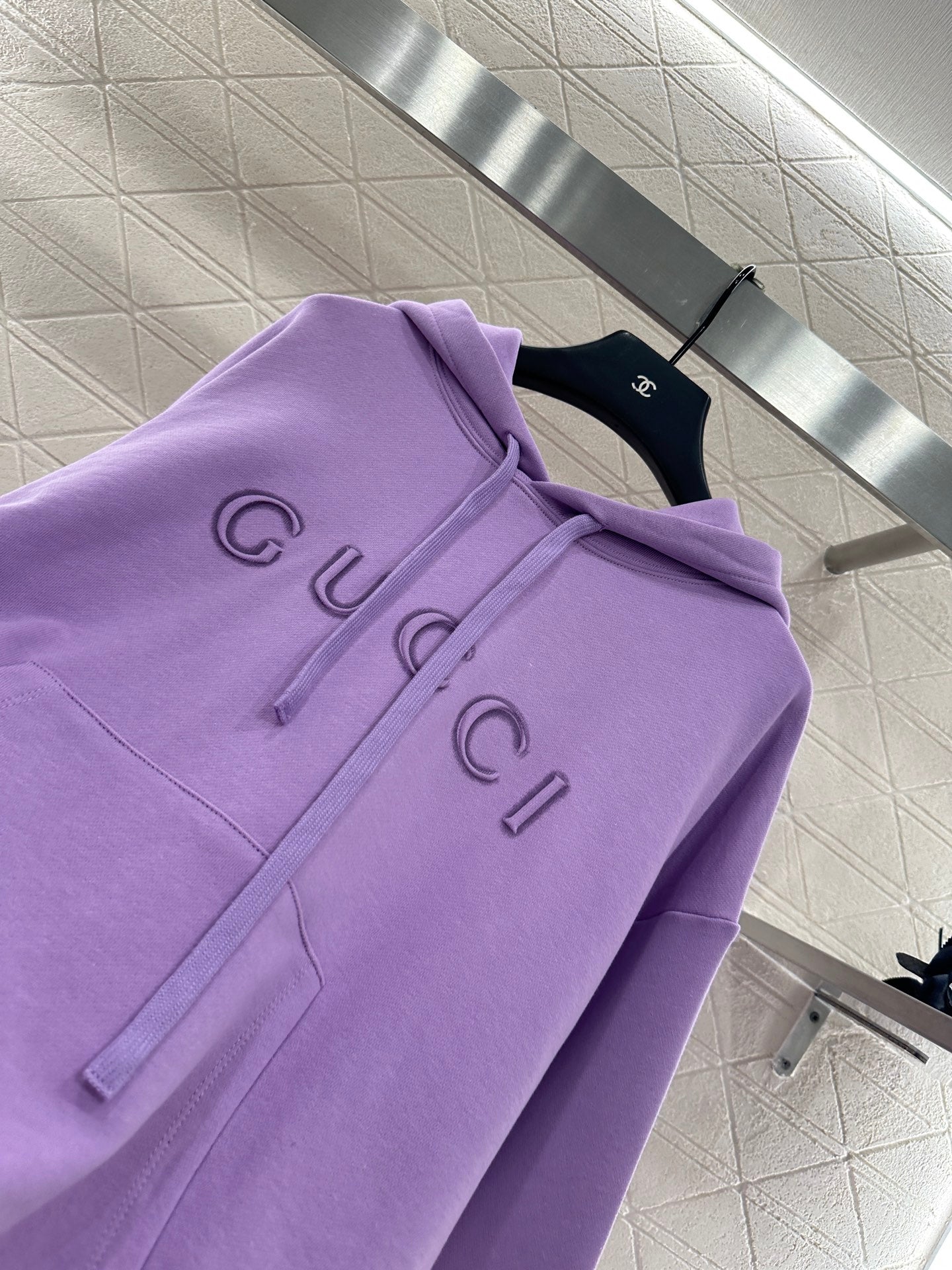 G 25 Hooded letter sweatshirt
