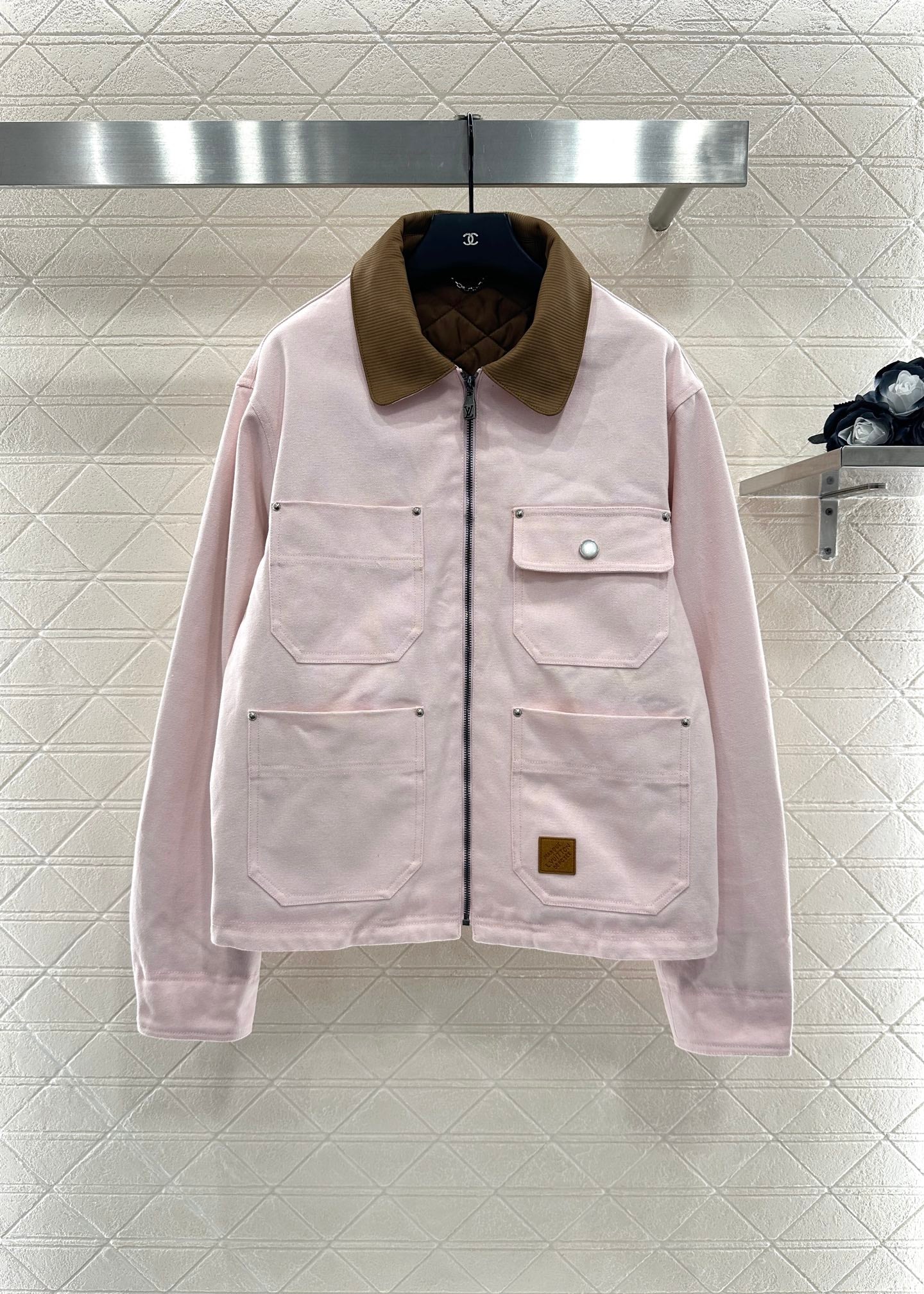 L 25 padded denim jacket