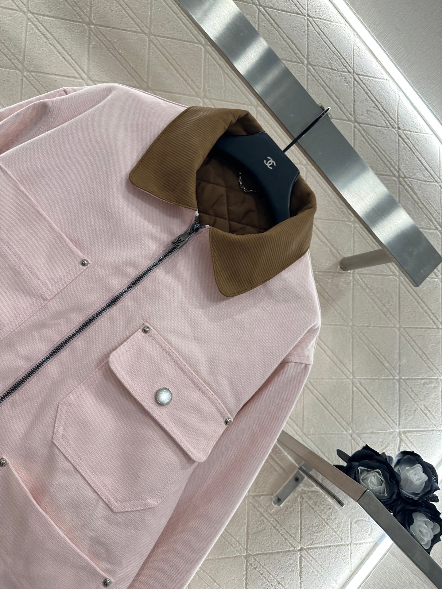 L 25 padded denim jacket
