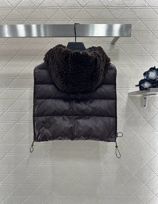 Mon 25 Plush zipper down vest