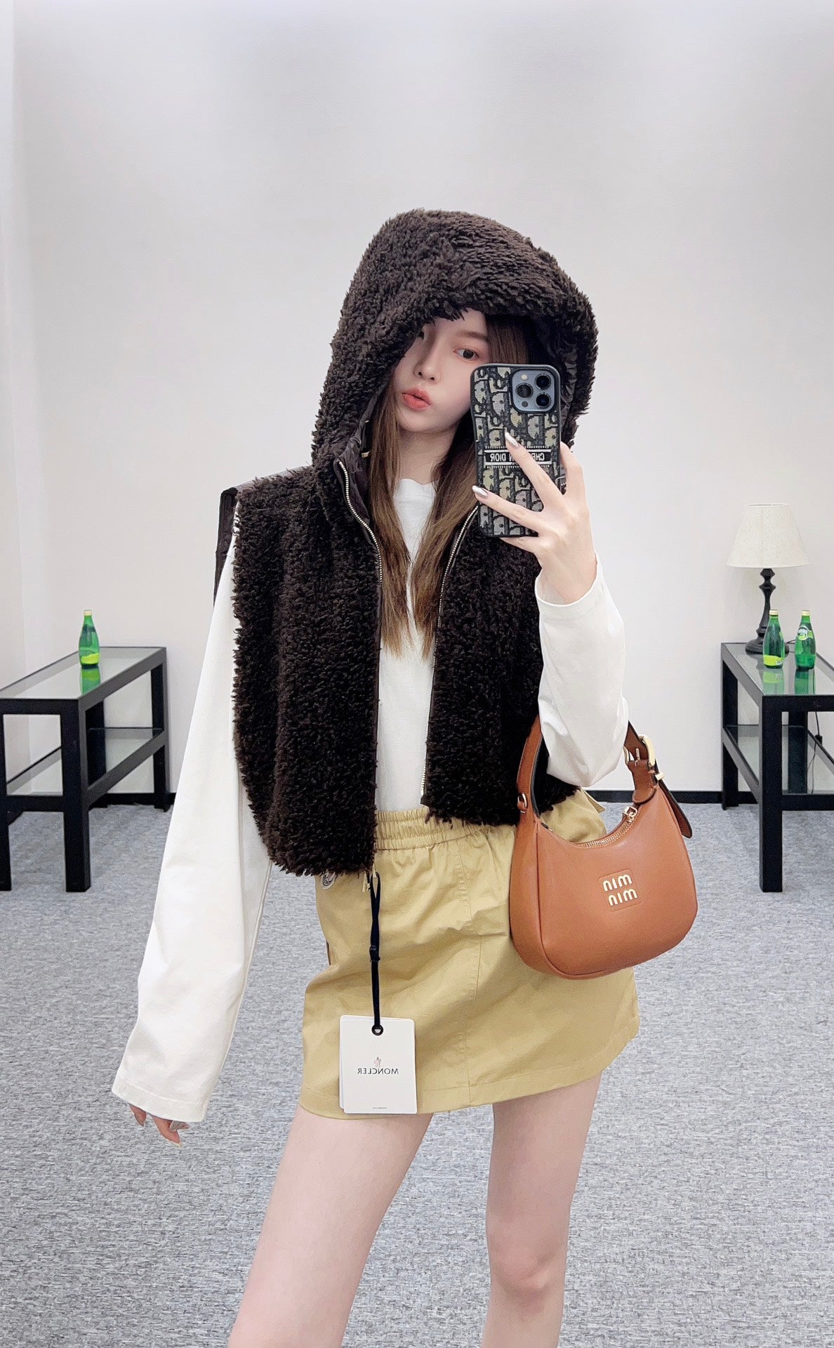 Mon 25 Plush zipper down vest
