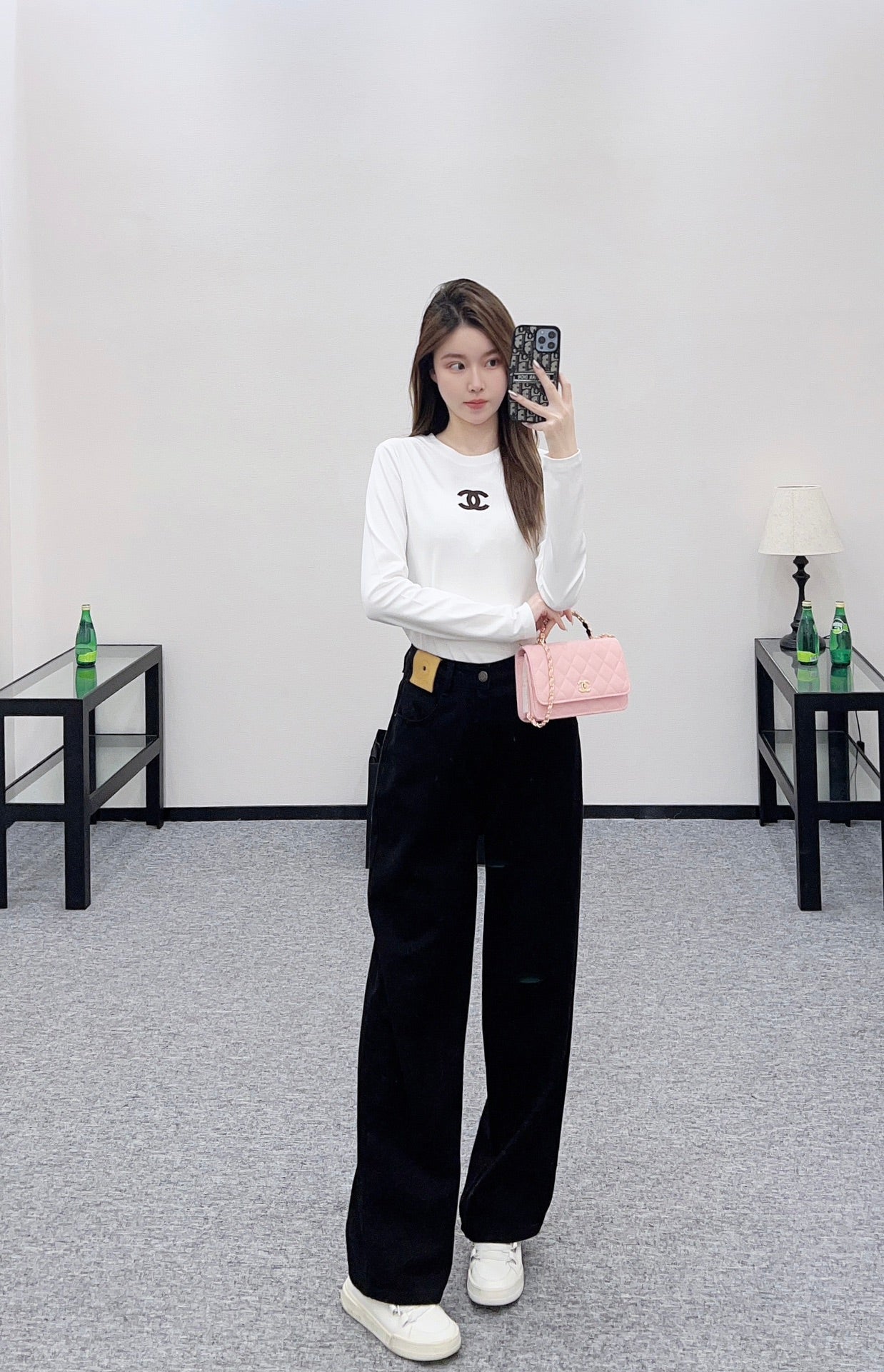 C 25 pure cotton long-sleeved top