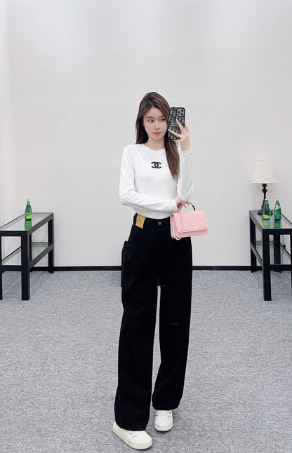 C 25 pure cotton long-sleeved top