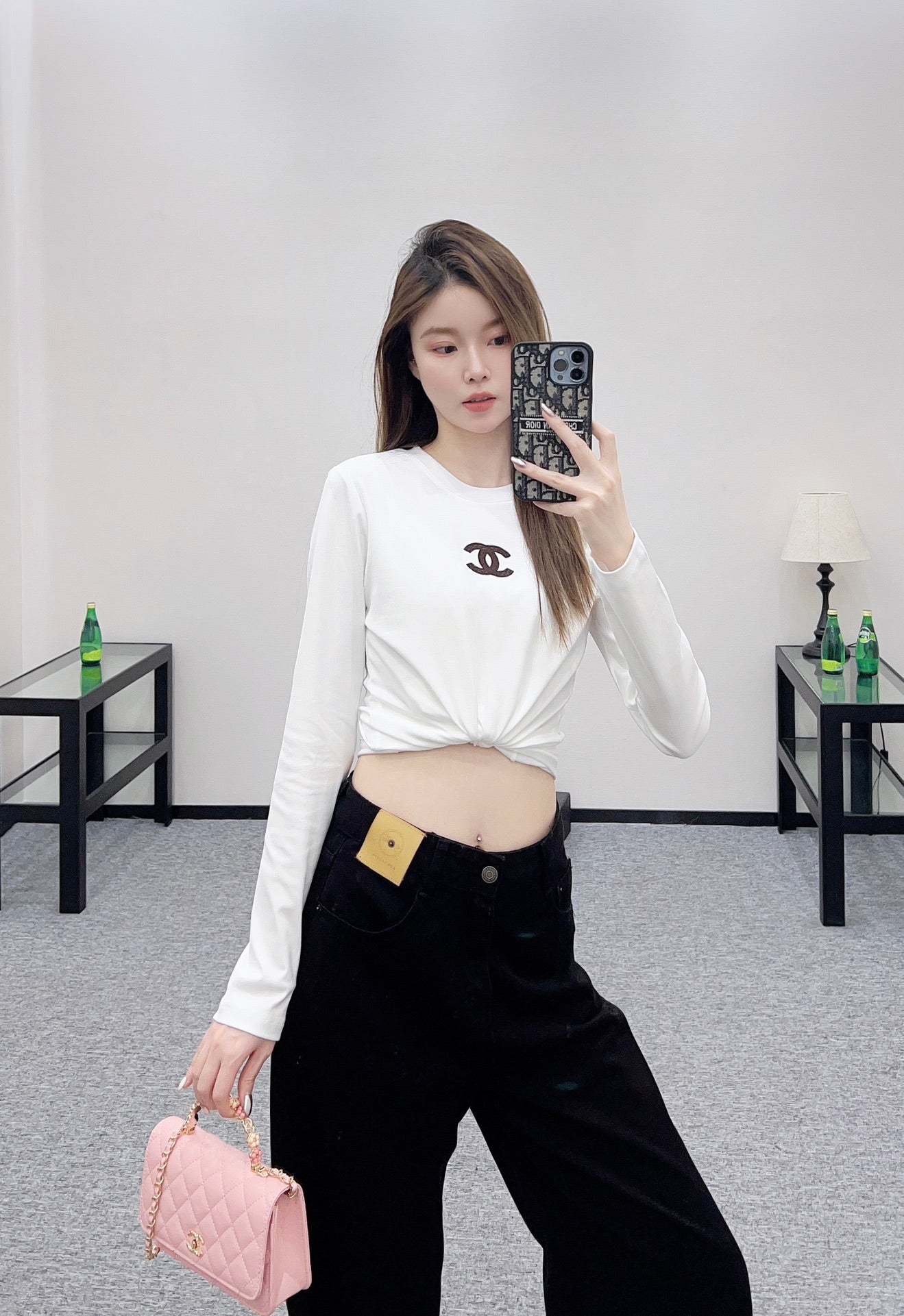 C 25 pure cotton long-sleeved top