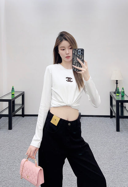 C 25 pure cotton long-sleeved top