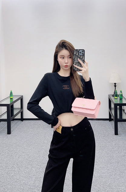 C 25 pure cotton long-sleeved top