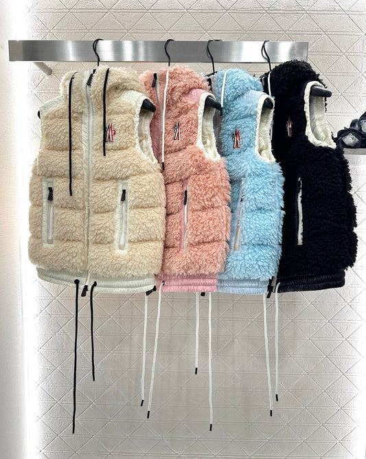 Mon 25 Plush zipper down vest