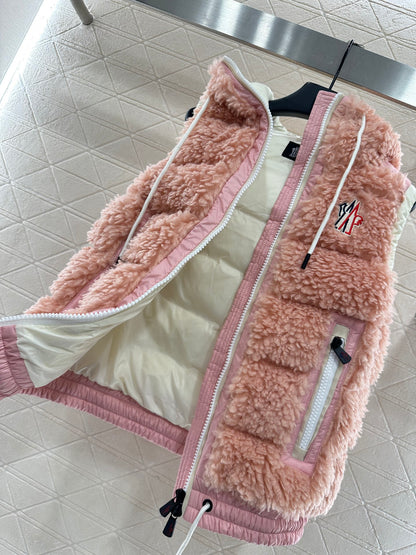 Mon 25 Plush zipper down vest