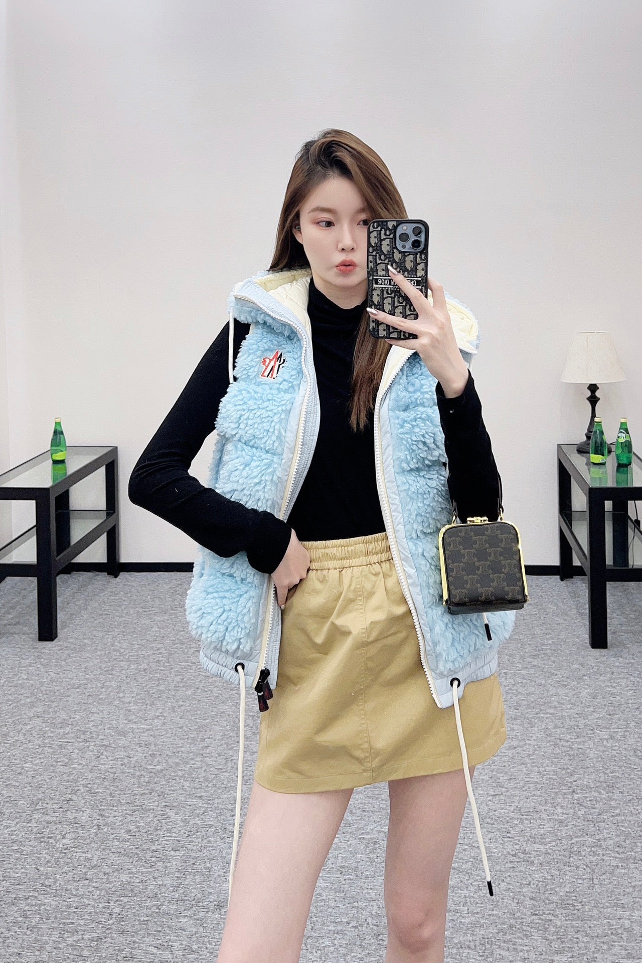 Mon 25 Plush zipper down vest