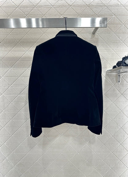 Di 25 Single-button velvet blazer