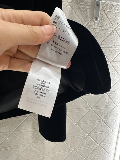 Di 25 Single-button velvet blazer