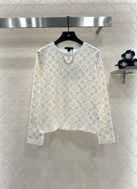 L 25 Cotton printed chain long sleeves