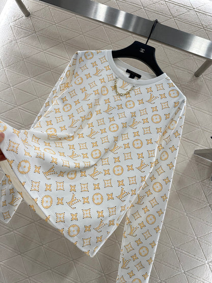 L 25 Cotton printed chain long sleeves