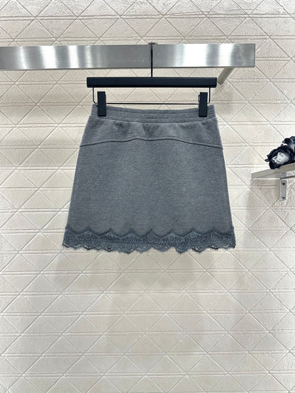 Pr 25 Hooded sweatshirt lace + skirt set