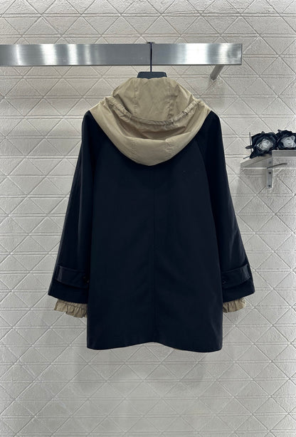 Pr 25 Reversible hooded windbreaker jacket