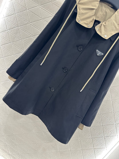 Pr 25 Reversible hooded windbreaker jacket