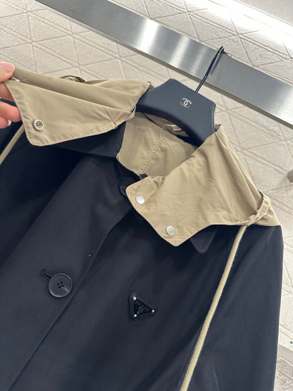 Pr 25 Reversible hooded windbreaker jacket